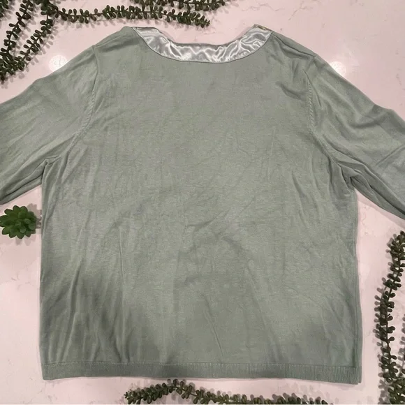 Together Aqua Cardigan with Bead Sequin and Embroidery Detail - Picture 5 of 10